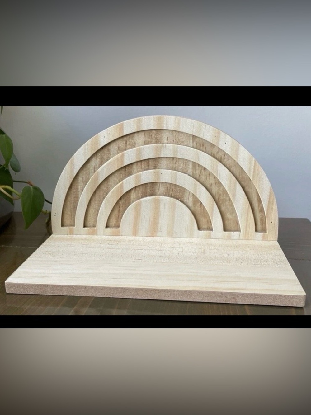 Target Bullseye Playground - Boho-Style
Rainbow Wooden Wall Shelf - 2021 Retired